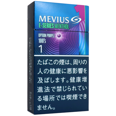 柔和七星梅比乌斯E系列1mg蓝莓/メビウス イーシリーズ メンソール オプション パープル ワン 100’S